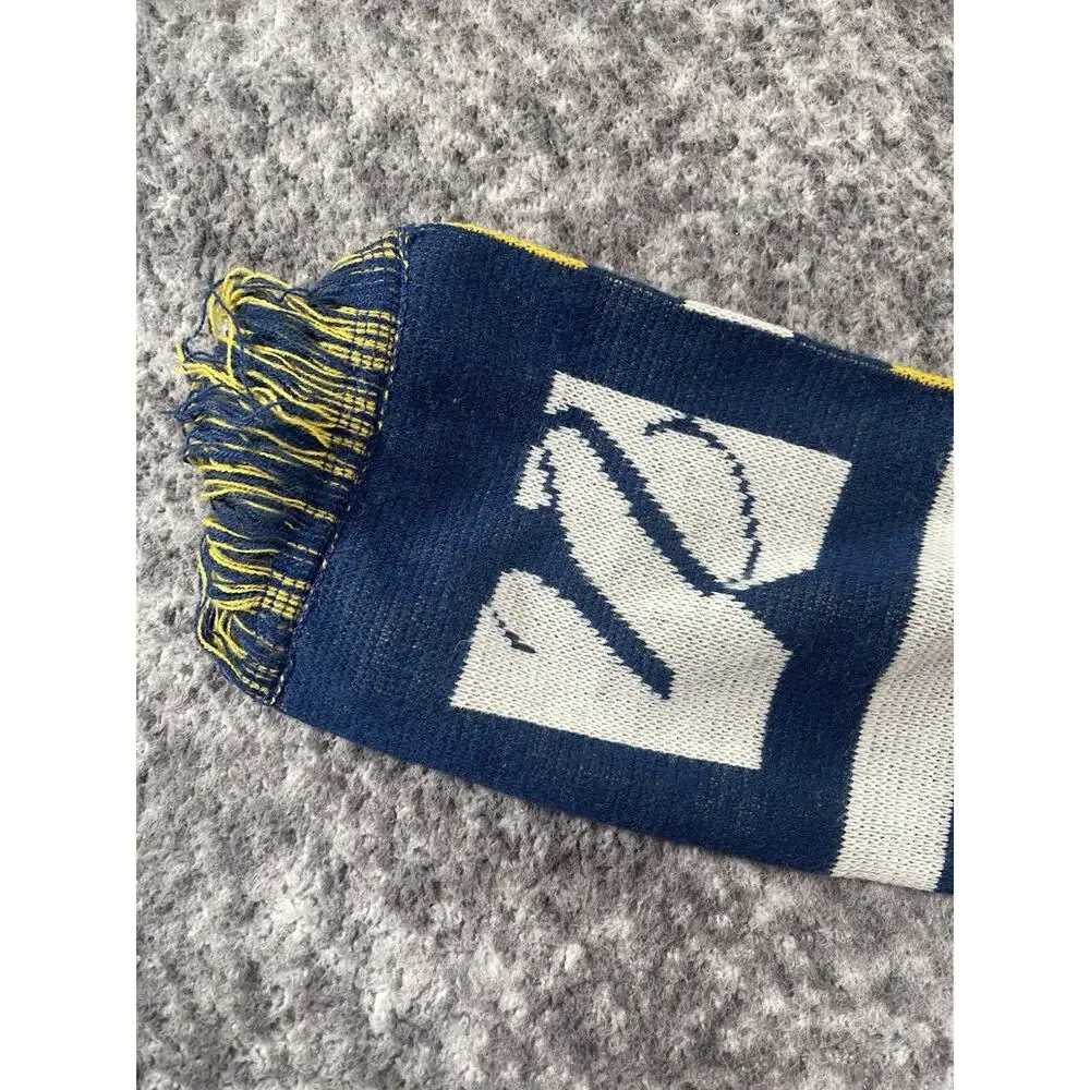University Of Massachusetts Law School Blue White Yellow Scarf